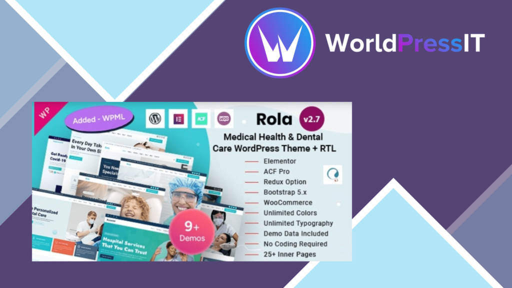 Rola - Medical Health and Dental Care Elementor WordPress Theme