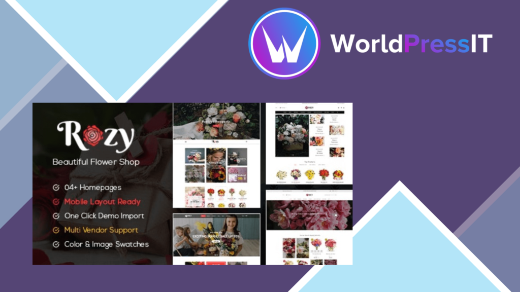 Rozy - Flower Shop WooCommerce WordPress Theme