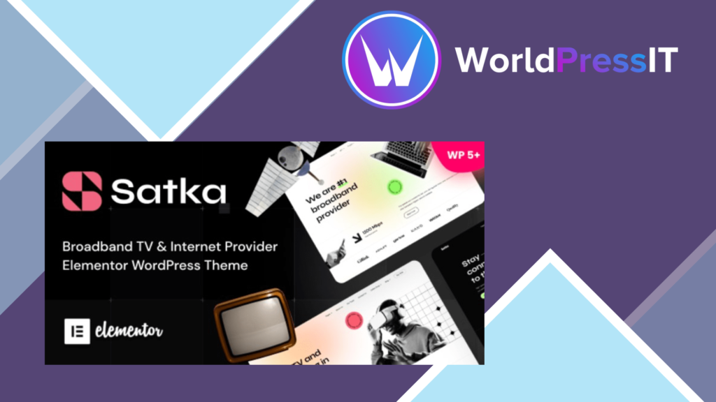 Satka - Satellite TV and Internet Provider WordPress Theme