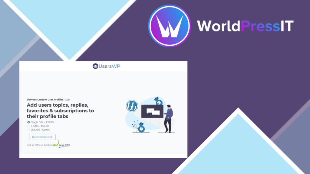 UsersWP bbPress Custom User Profiles