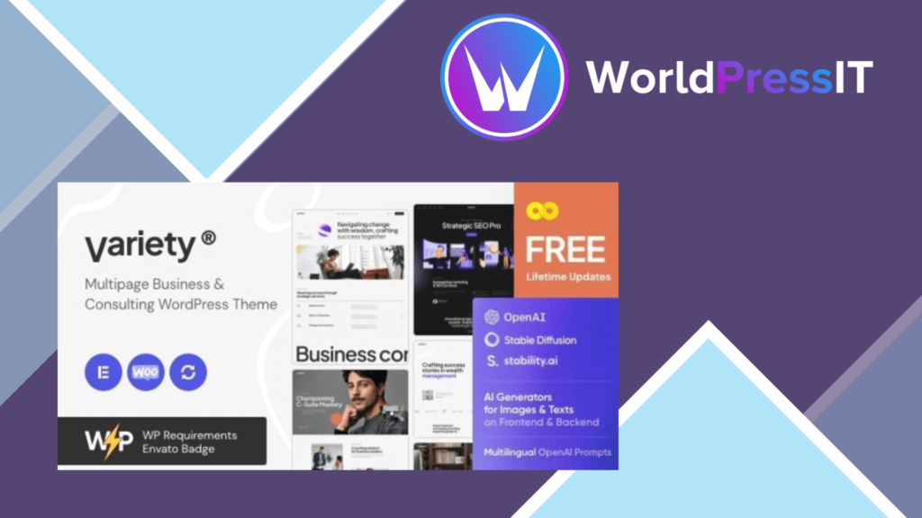 Variety - Multipage Business and Consulting WordPress Theme