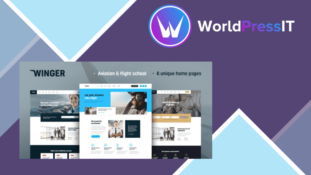 Winger - Aviation and Flight School WordPress Theme