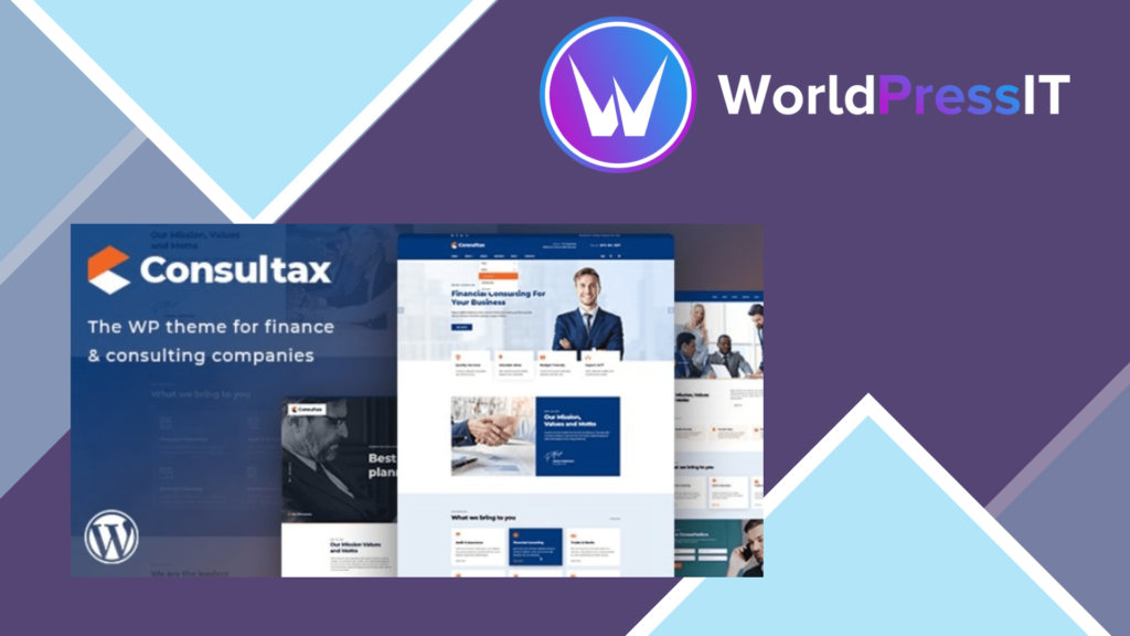 Consultax - Financial and Consulting WordPress Theme