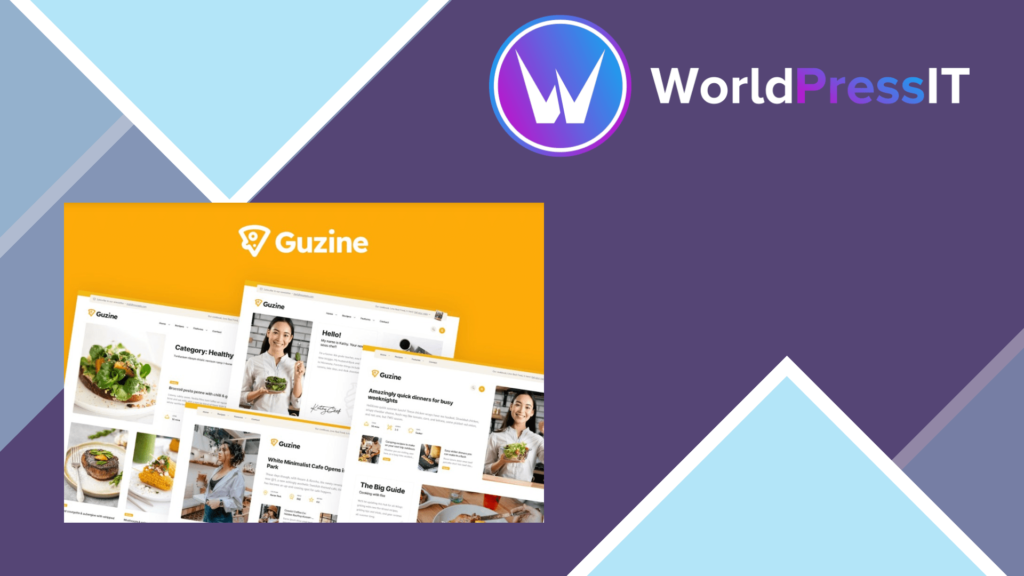 Guzine - Adsense Ready Magazine WordPress Theme for Food Blogging