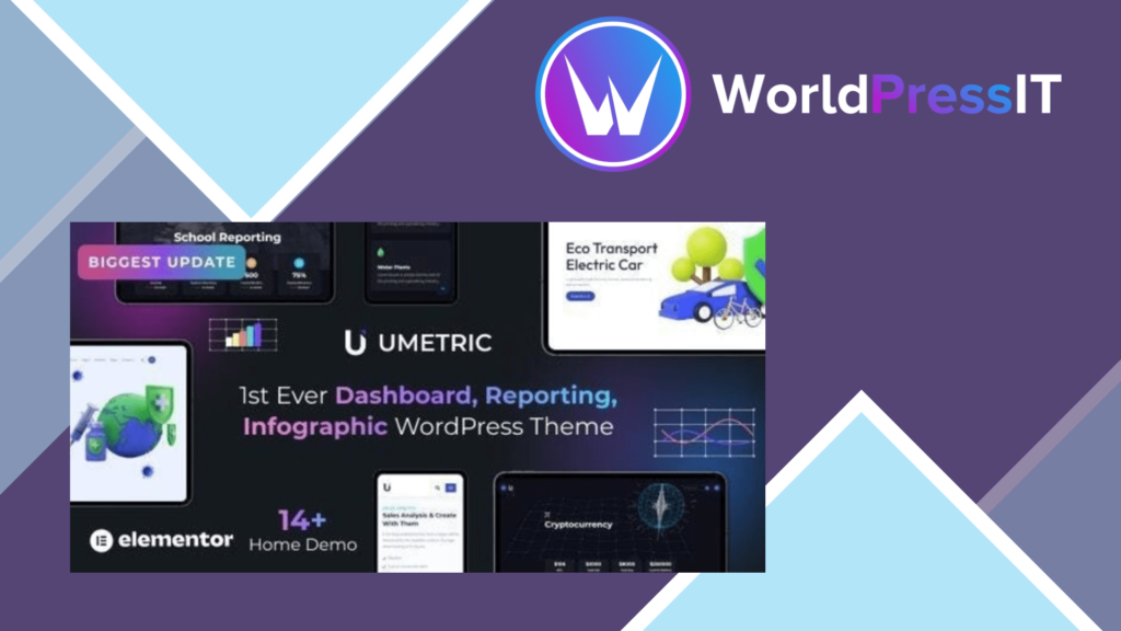 Umetric | WordPress Dashboard, Reporting and Infographic Theme