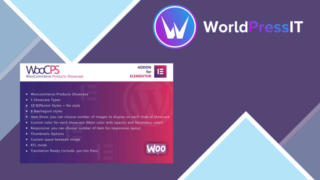 WooCommerce Products Showcase for Elementor