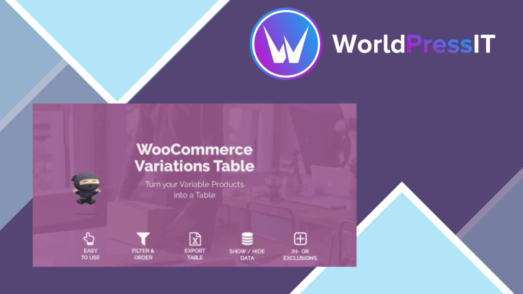 WooCommerce Variations Table - welaunch