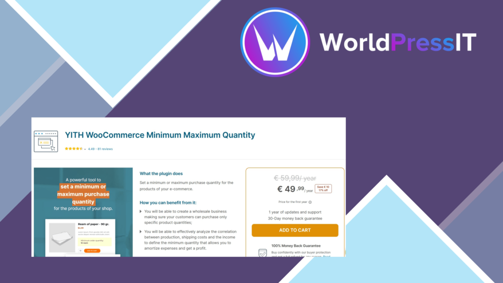 YITH WooCommerce Minimum Maximum Quantity