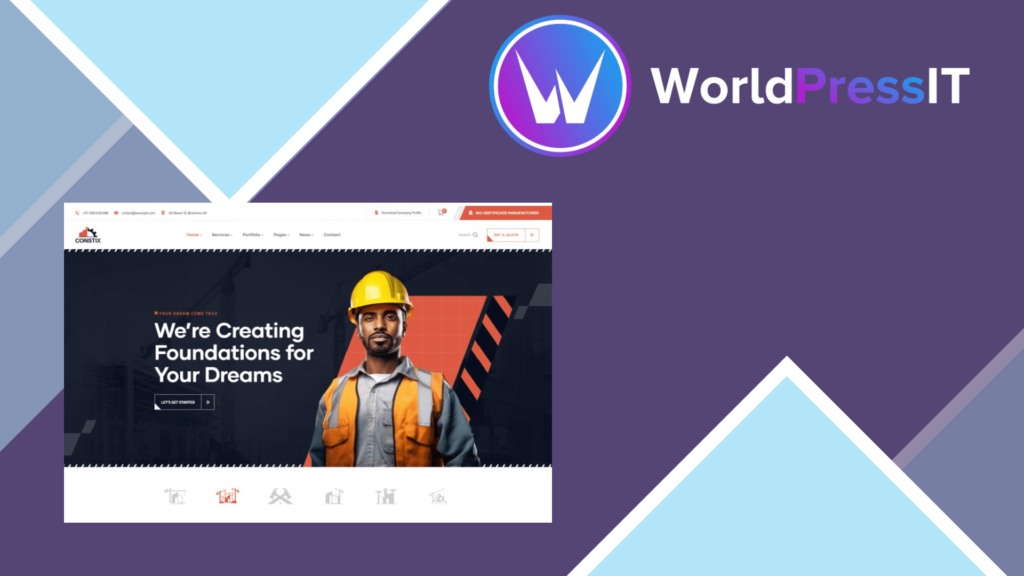 Constix – Construction Industrial WordPress Theme