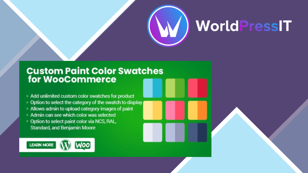 Custom Paint Color Swatches for WooCommerce