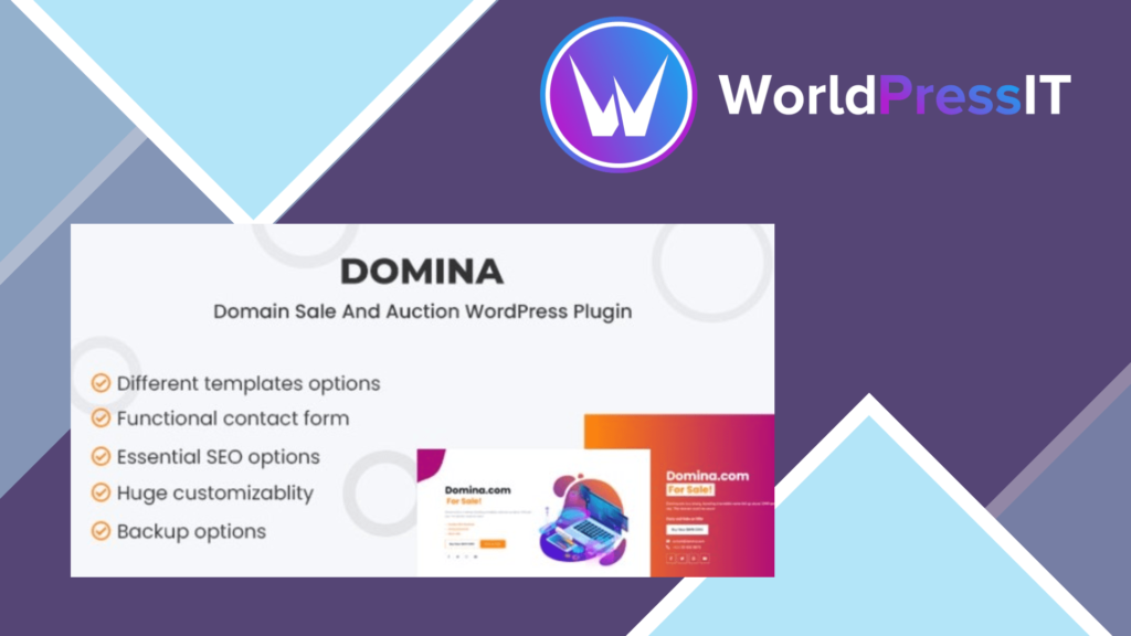 Domina - Domain For Sale and Auction Plugin