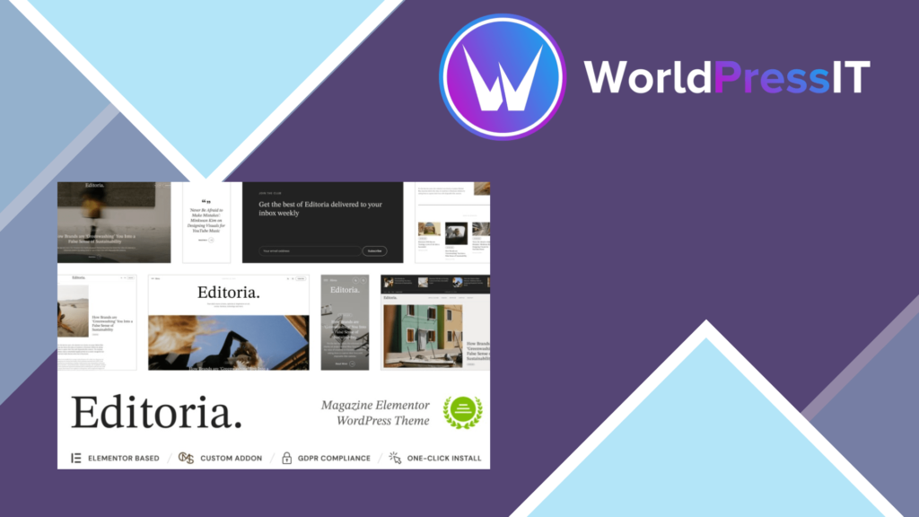 Editoria – Newspaper and Magazine WordPress Theme