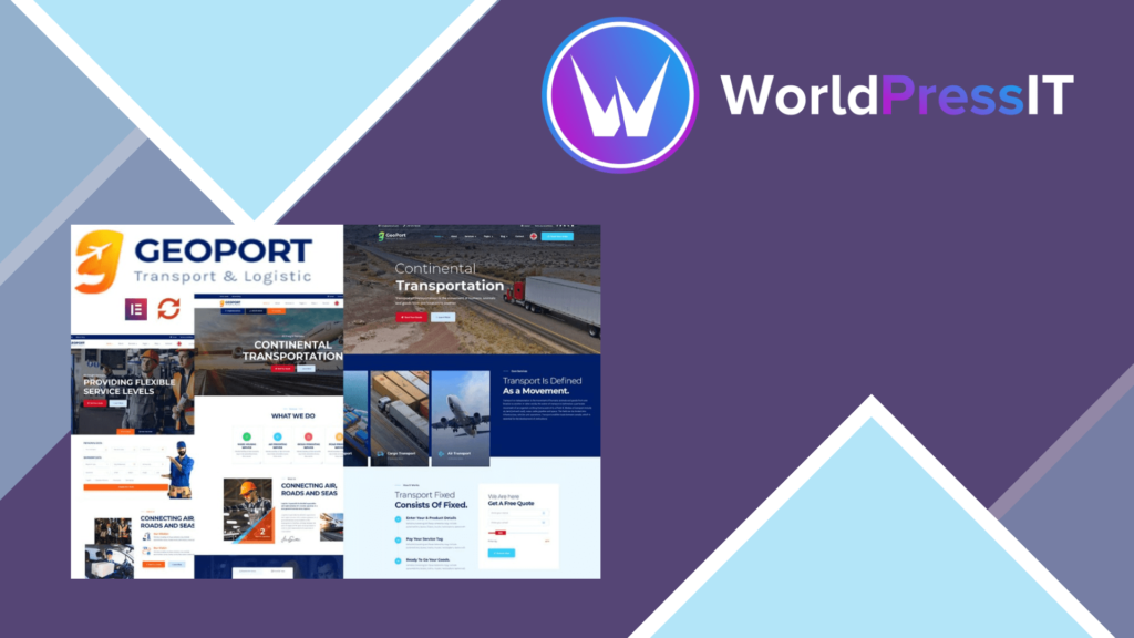 Geoport – Transport and Logistics WordPress Theme