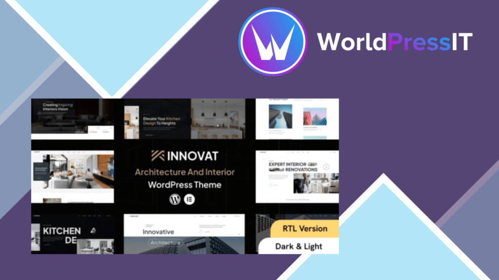 Innovat - Architecture and Interior WordPress Theme + RTL