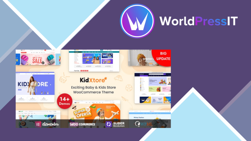 KidXtore - Kids Clothing and Toys Store Elementor WooCommerce WordPress Theme