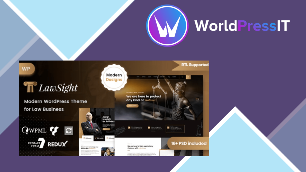 Lawsight - Law and Lawyer WordPress