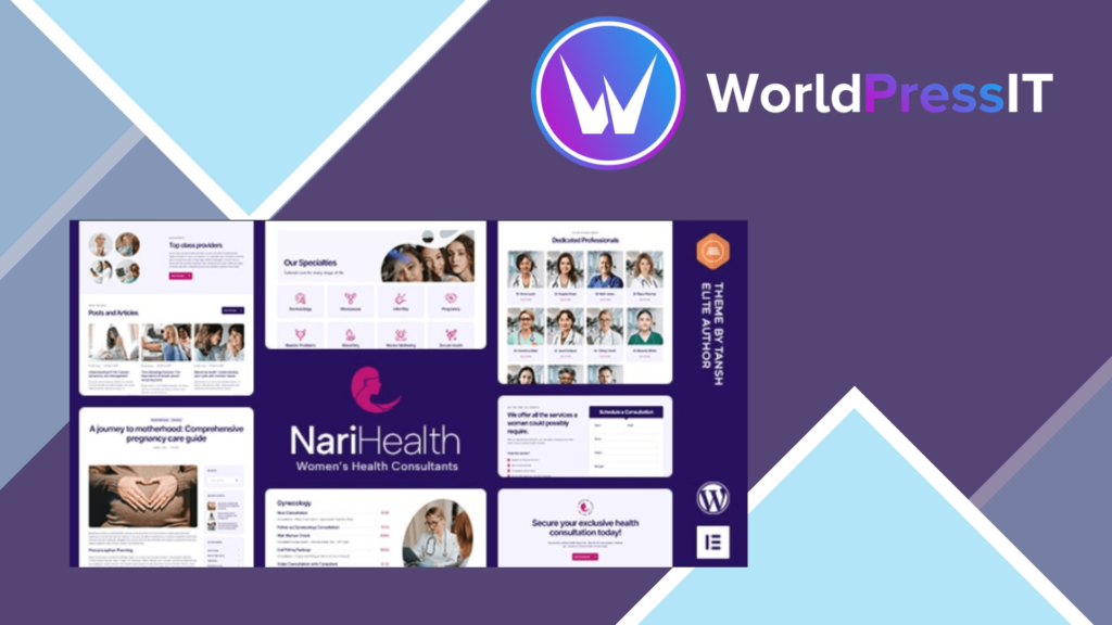 NariHealth - Women's Health Consultant WordPress Theme