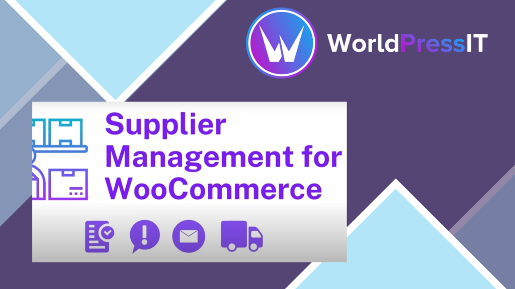 Supplier Management for Woocommerce