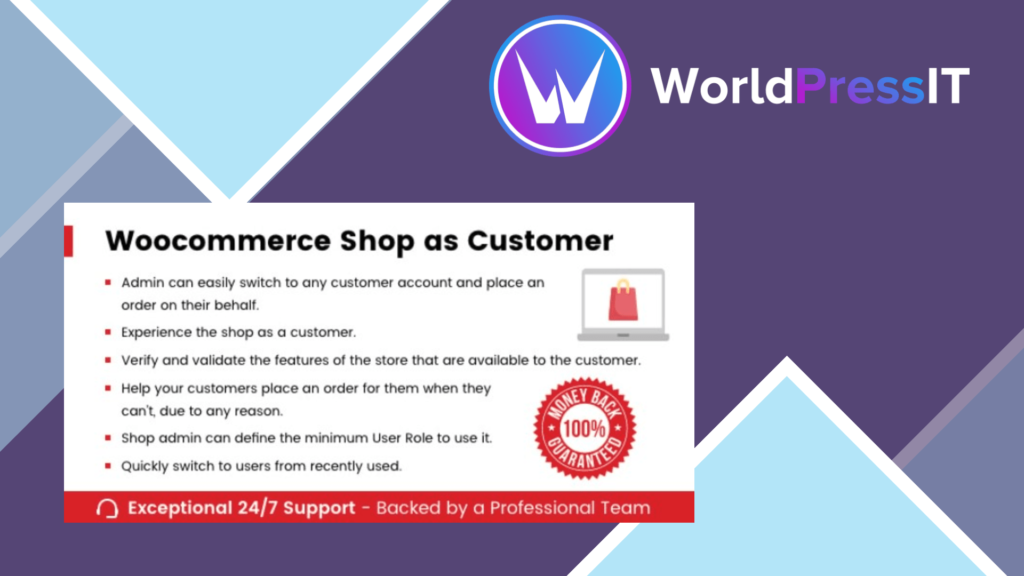 WooCommerce Shop As Customer