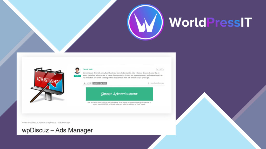 wpDiscuz – Ads Manager