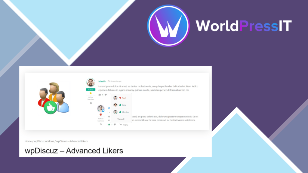 wpDiscuz – Advanced Liking