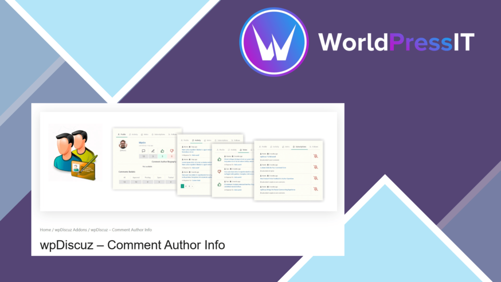 wpDiscuz – Comment Author Info