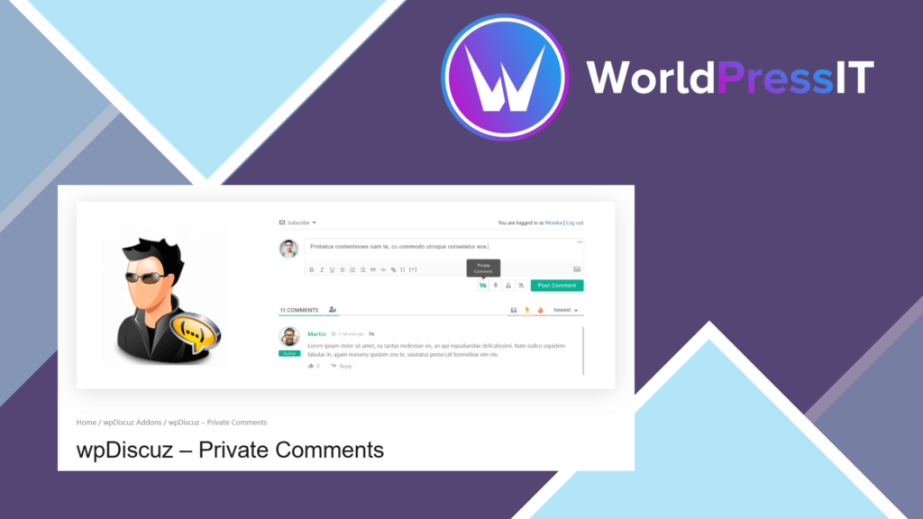 wpDiscuz – Private Comments