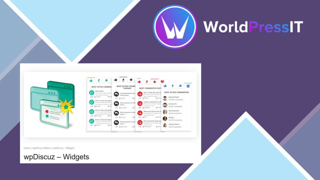 wpDiscuz – Widgets