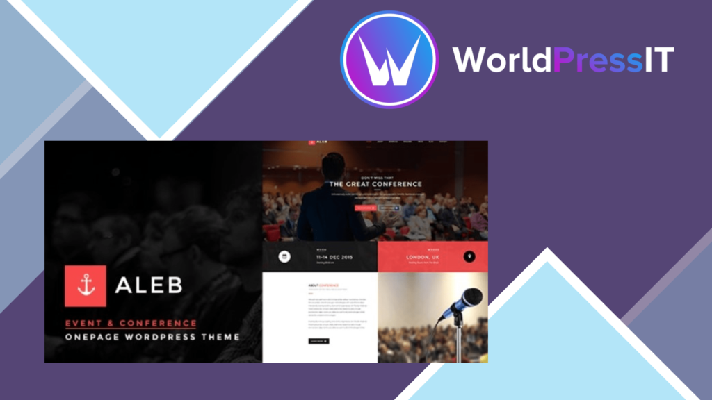 Aleb - Event Conference Onepage WordPress Theme