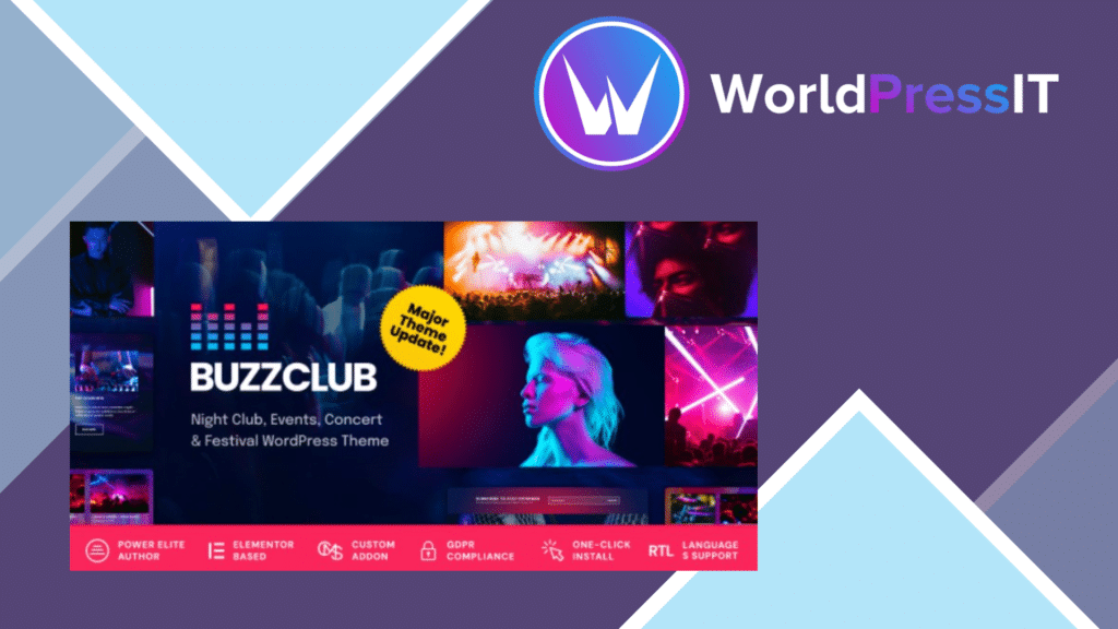 Buzz Club - Night Club, DJ and Music Festival Event WordPress Theme