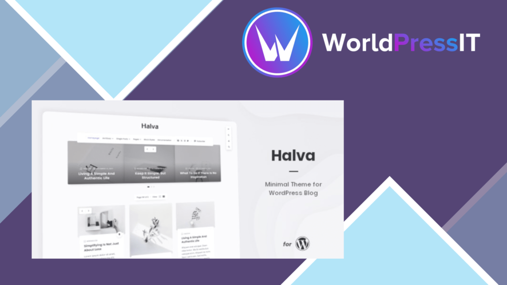 Halva - Minimal Theme for WordPress Blog