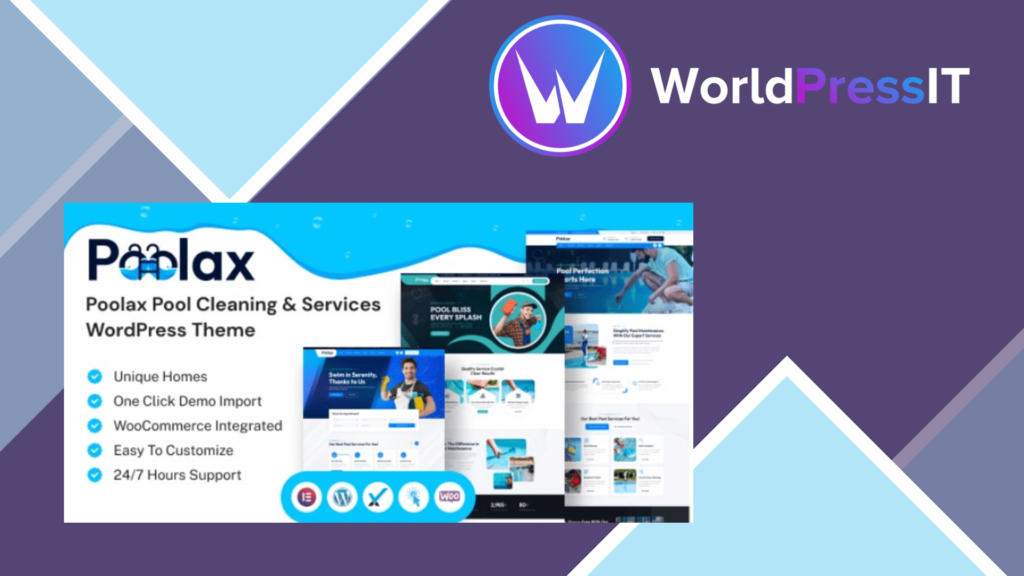 Poolax - Pool Cleaning and Services WordPress Theme