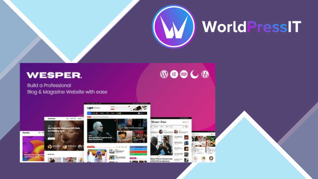 Wesper - WordPress Theme for Blogs and Magazines