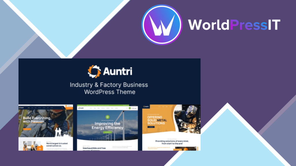 Auntri - Industry and Factory WordPress Theme