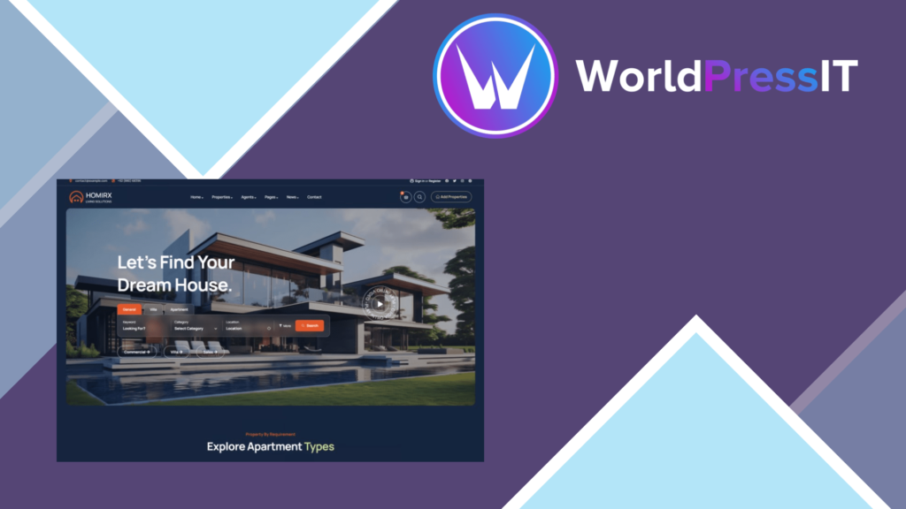 Homirx – Real Estate WordPress Theme