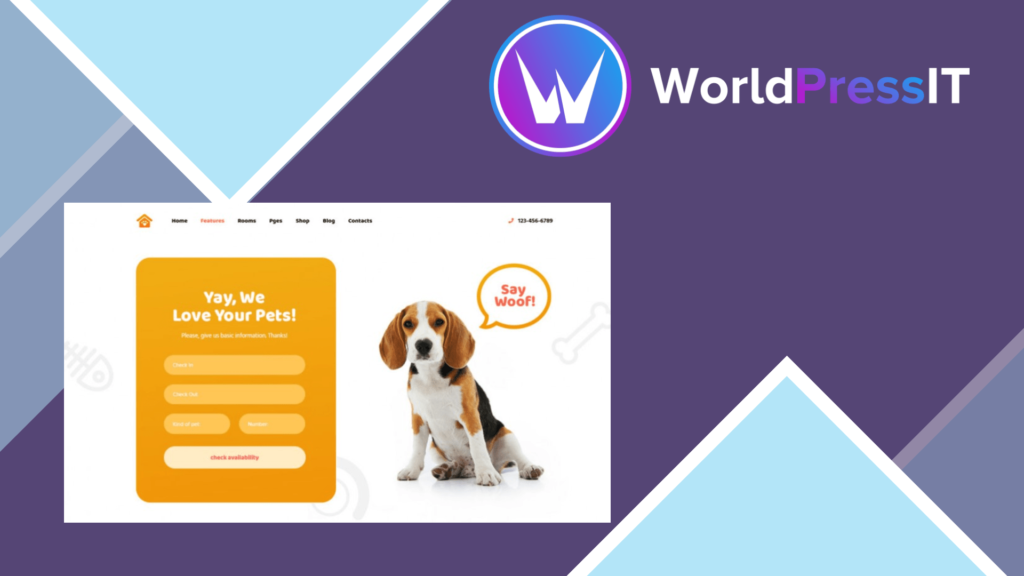 Petotel – Pet Sitting Website Template for Pet Care Business