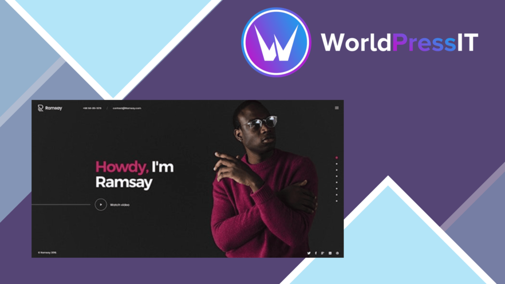 Ramsay - Personal CV/Resume WordPress Theme