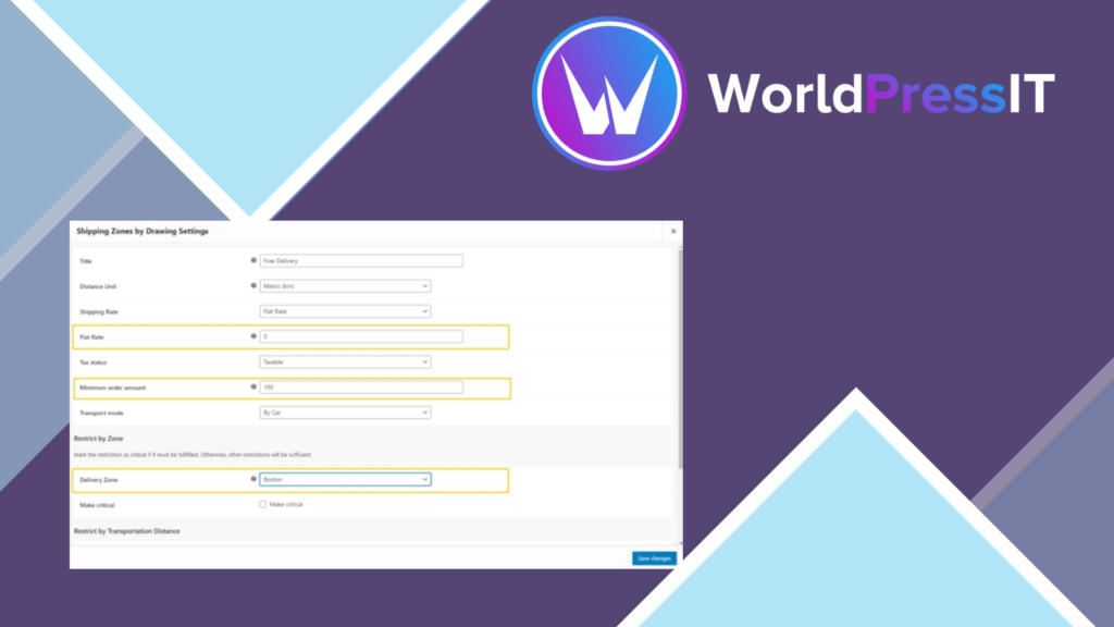 Shipping Zones for WooCommerce