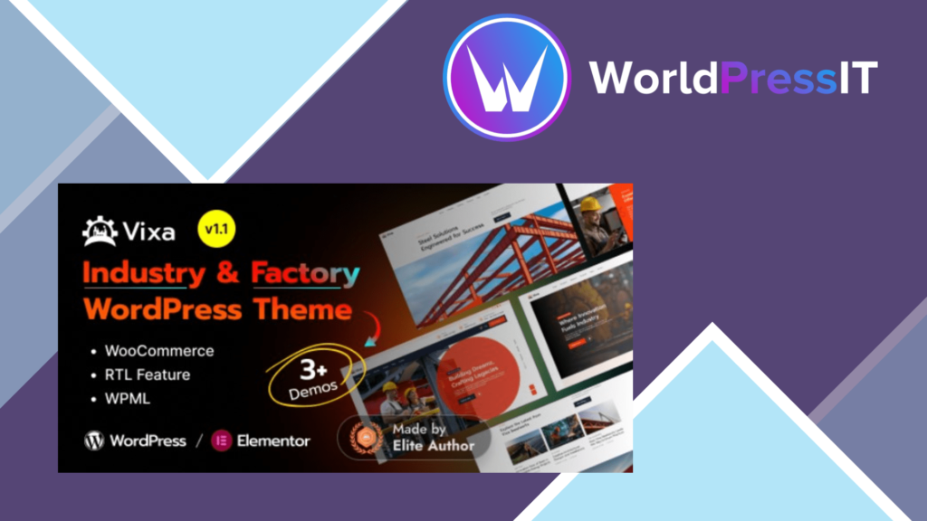 Vixa - Industry and Factory WordPress Theme