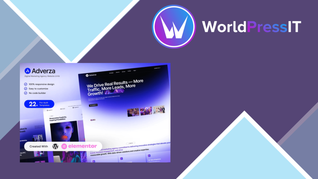 Adverza – Digital Marketing Agency Elementor Template Kit