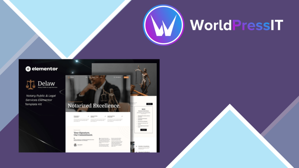 Delaw – Notary Public and Legal Services Elementor Template Kit