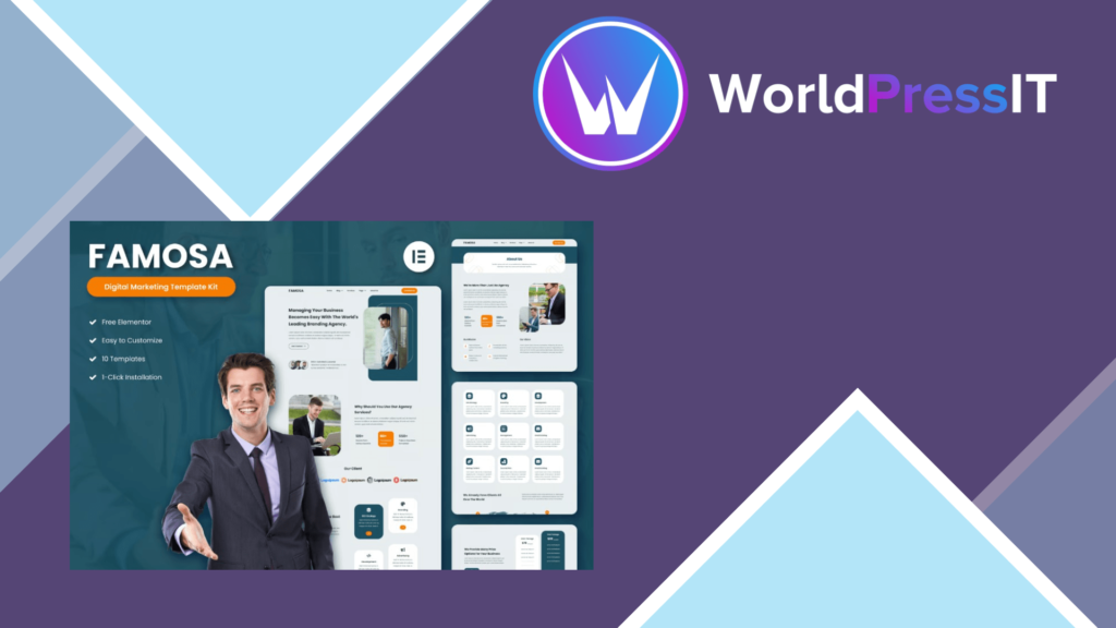 Famosa – Digital Marketing Agency Elementor Template Kit