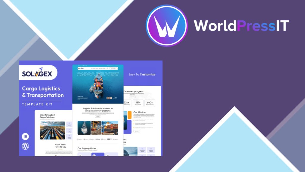 Solagex – Logistics and Transportation Elementor Template Kit