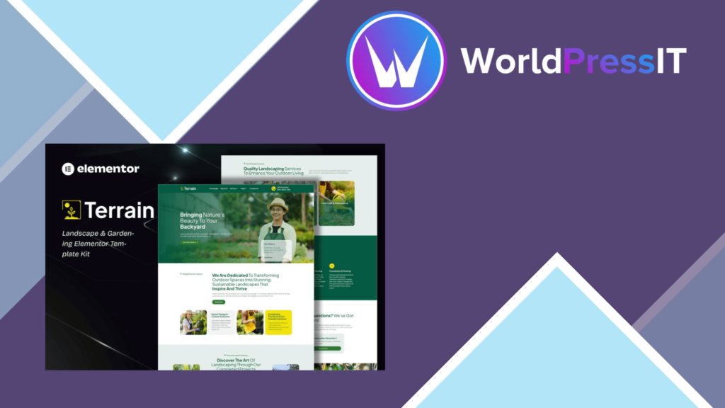 Terrain – Landscape and Gardening Elementor Template Kit