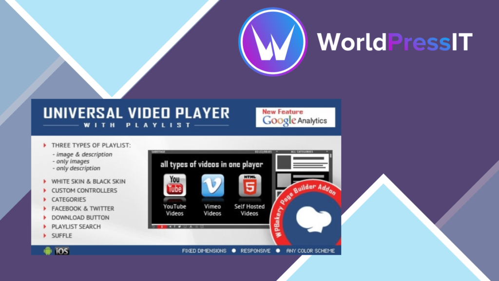 Universal Video Player for WPBakery Page Builder