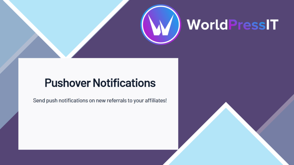 AffiliateWP Pushover Notifications