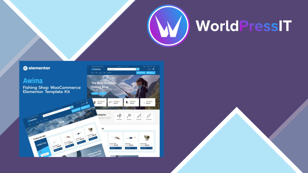 Awima – Fishing Shop and Store WooCommerce Elementor Pro Template Kit