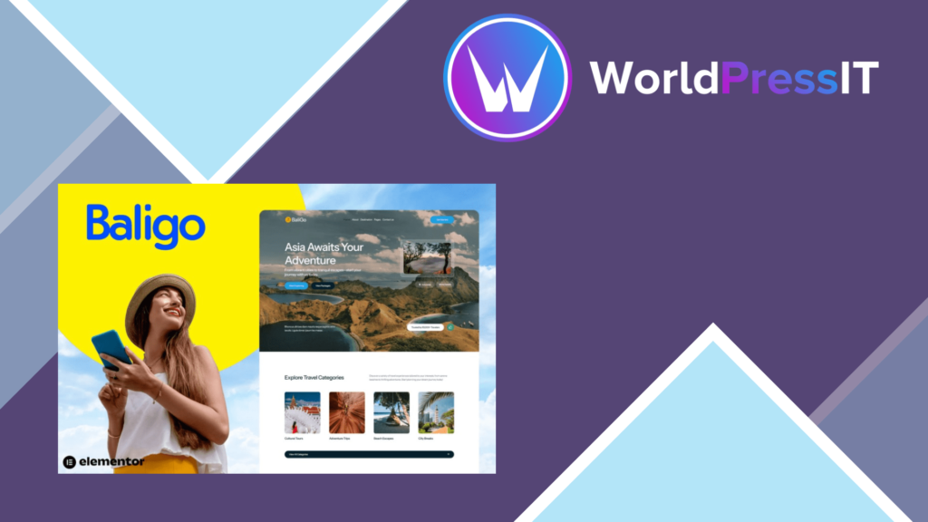 Baligo – Asian Travel Agency Elementor Kit Template