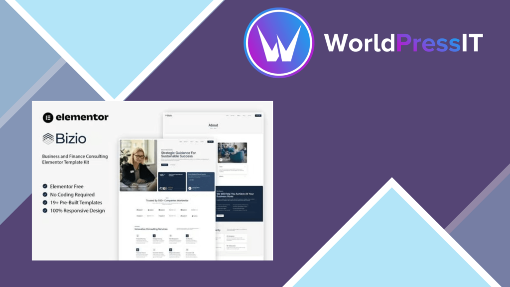 Bizio – Business and Finance Consulting Elementor Template Kit