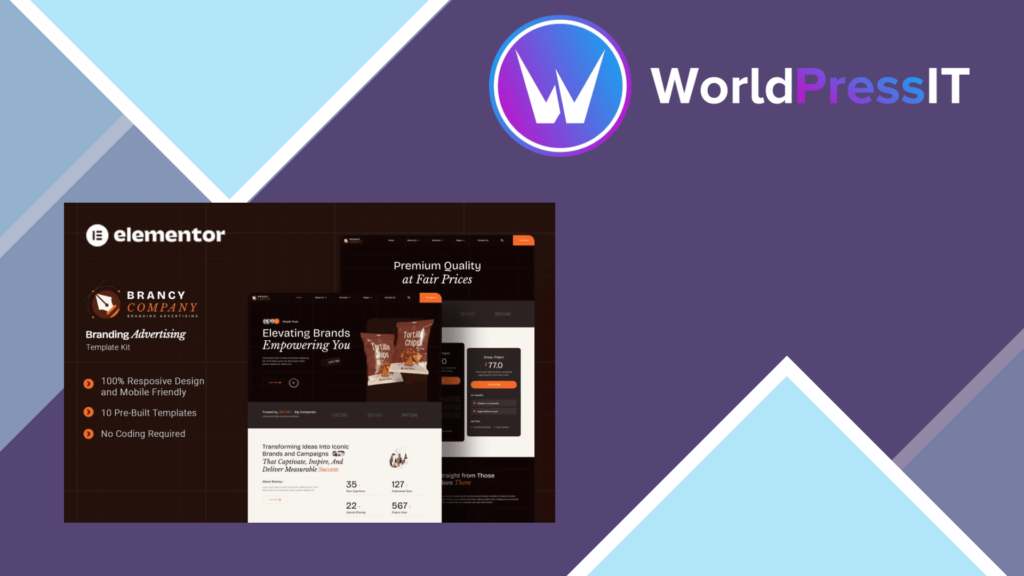 Brancy – Branding Advertising Elementor Template Kit